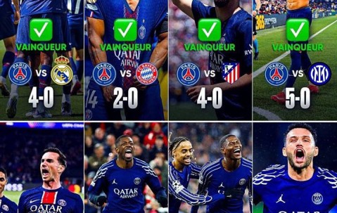 巴黎圣日耳曼本赛季横扫多支豪门，势不可挡！